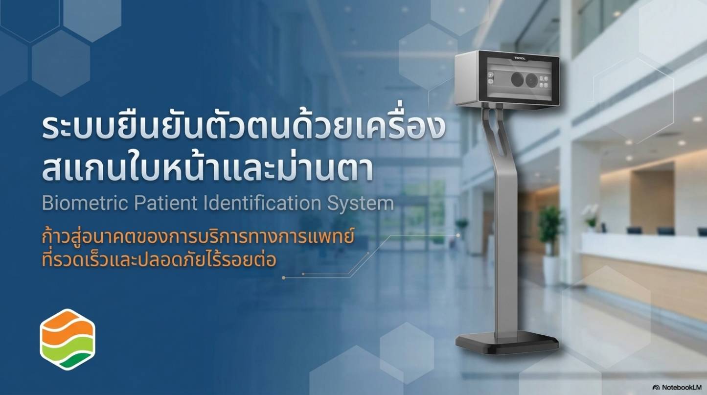 เครื่องสแกนใบหน้าและม่านตาบนขาตั้ง